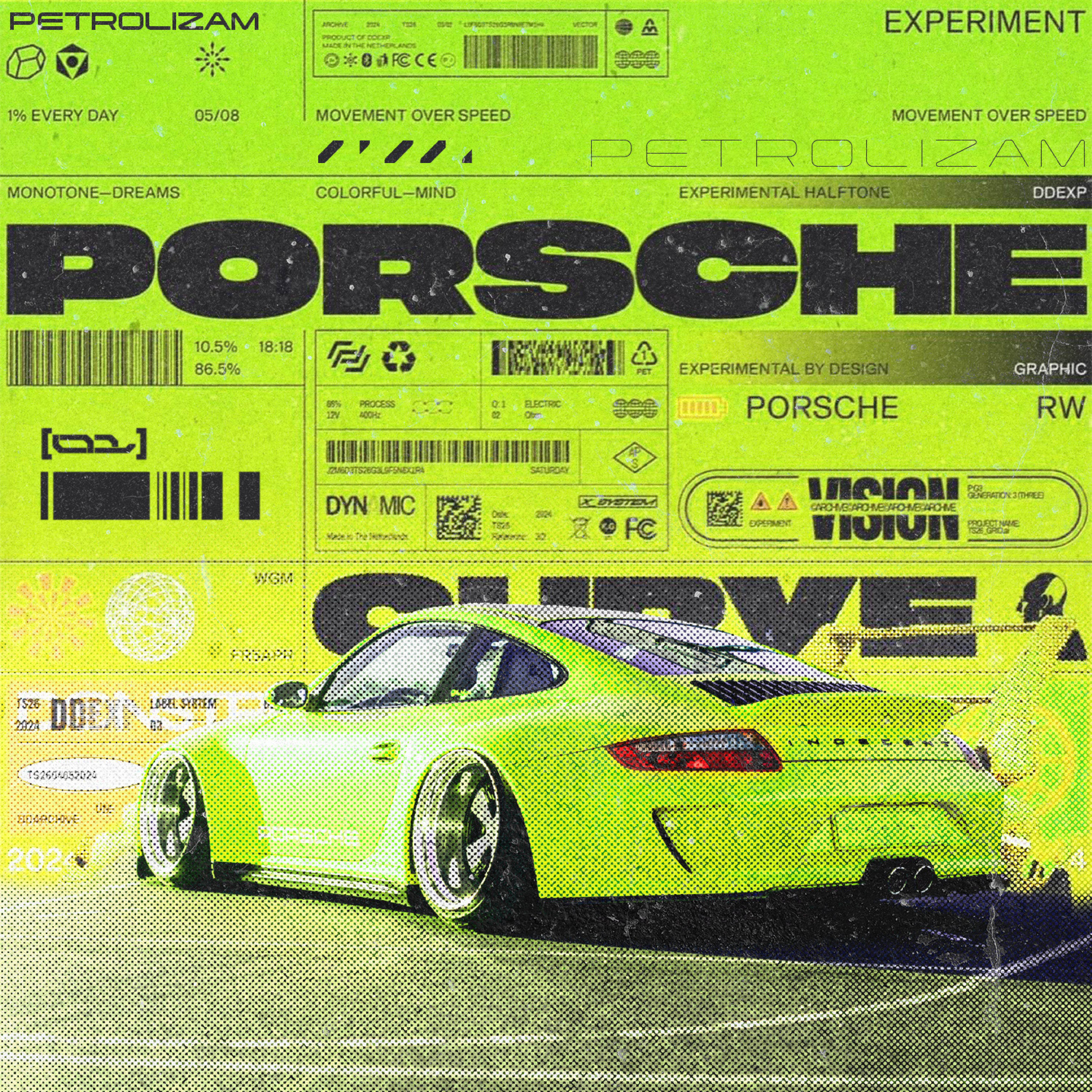 A collection of experimental automotive posters